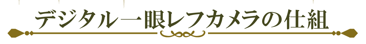 デジタル一眼レフカメラの仕組み